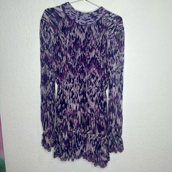 NWT Hemant & Nandita Anum Mini Dress Purple Medium - Picture 2 of 16
